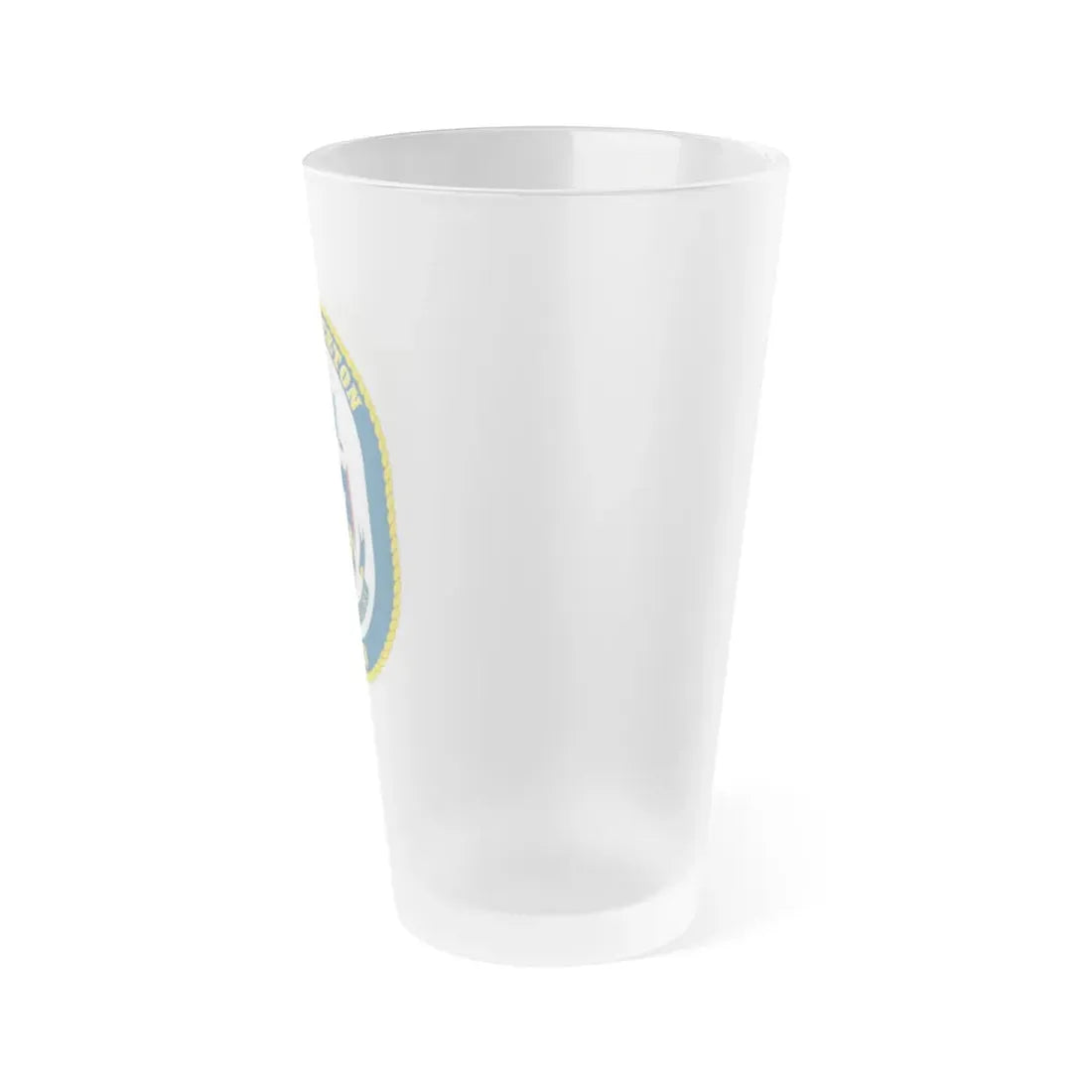 USS Princeton CG 59 Crest (U.S. Navy) Frosted Pint Glass 16oz - Go Mug Yourself