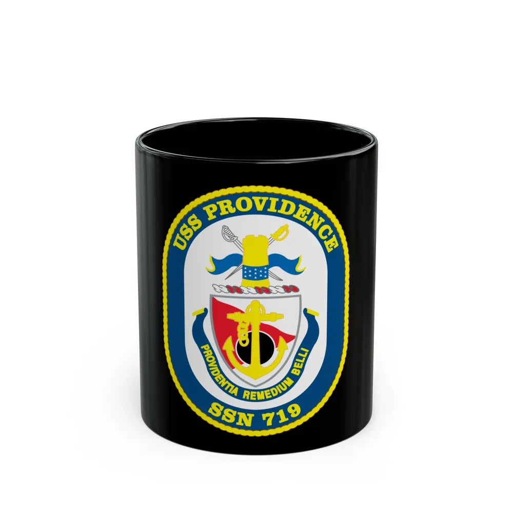 USS Providence SSN 719 (U.S. Navy) Black Coffee Mug-11oz-Go Mug Yourself