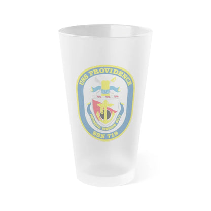 USS Providence SSN 719 (U.S. Navy) Frosted Pint Glass 16oz-Go Mug Yourself