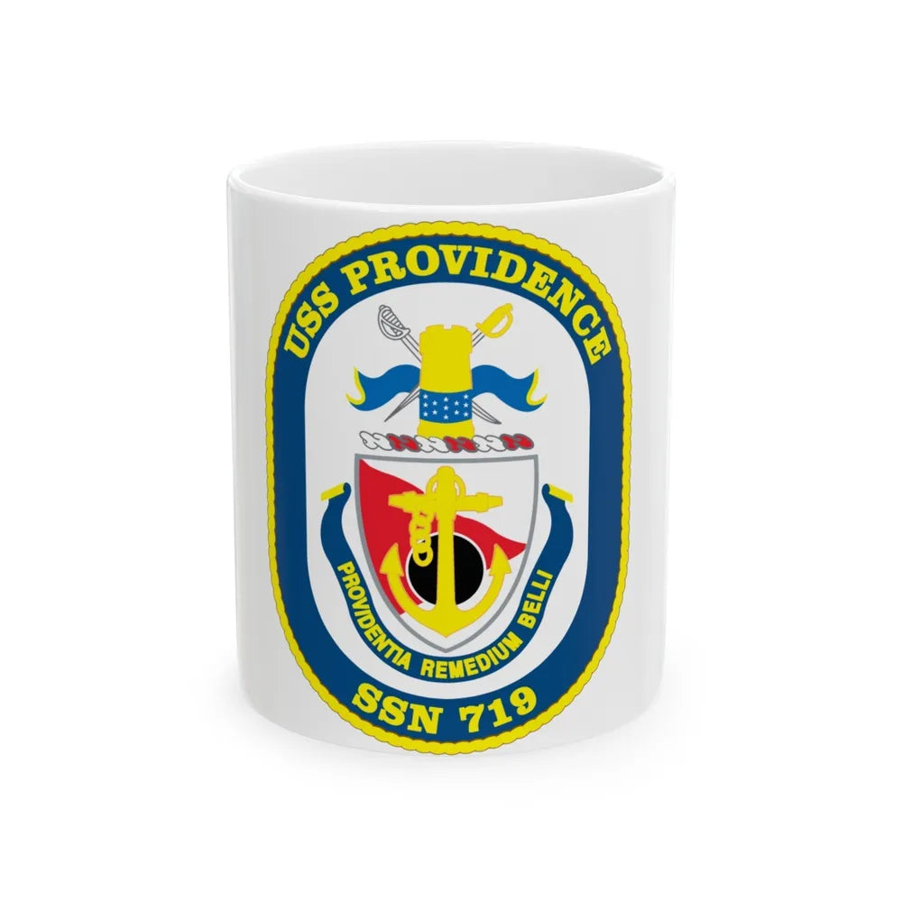 USS Providence SSN 719 (U.S. Navy) White Coffee Mug-11oz-Go Mug Yourself