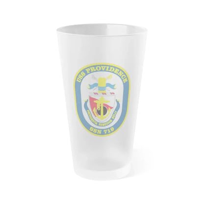 USS Providence SSN 719 (U.S. Navy) Frosted Pint Glass 16oz Default Title - Go Mug Yourself