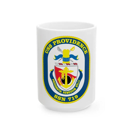 USS Providence SSN 719 (U.S. Navy) White Coffee Mug 15oz - Go Mug Yourself