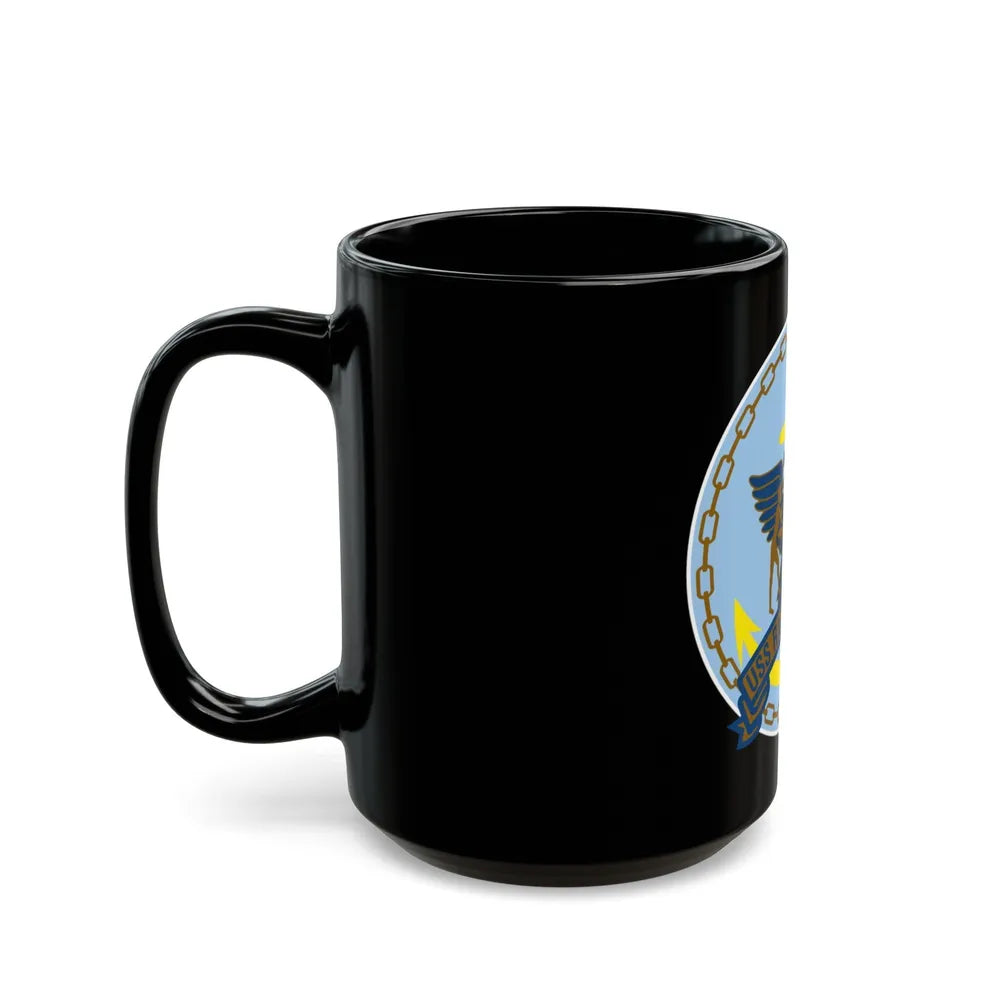 USS Racine LPT 1191 (U.S. Navy) Black Coffee Mug-Go Mug Yourself