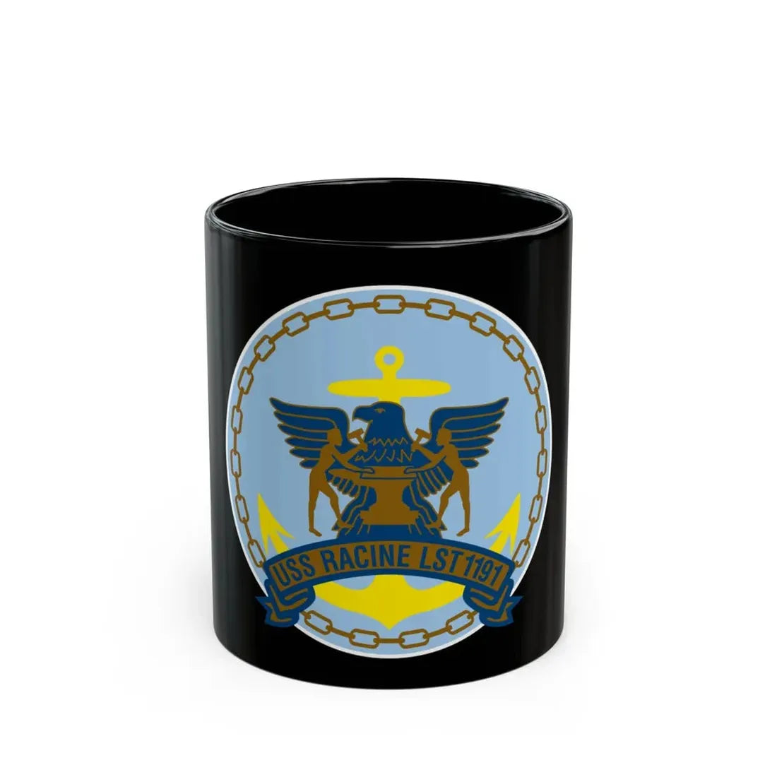 USS Racine LPT 1191 (U.S. Navy) Black Coffee Mug 11oz - Go Mug Yourself