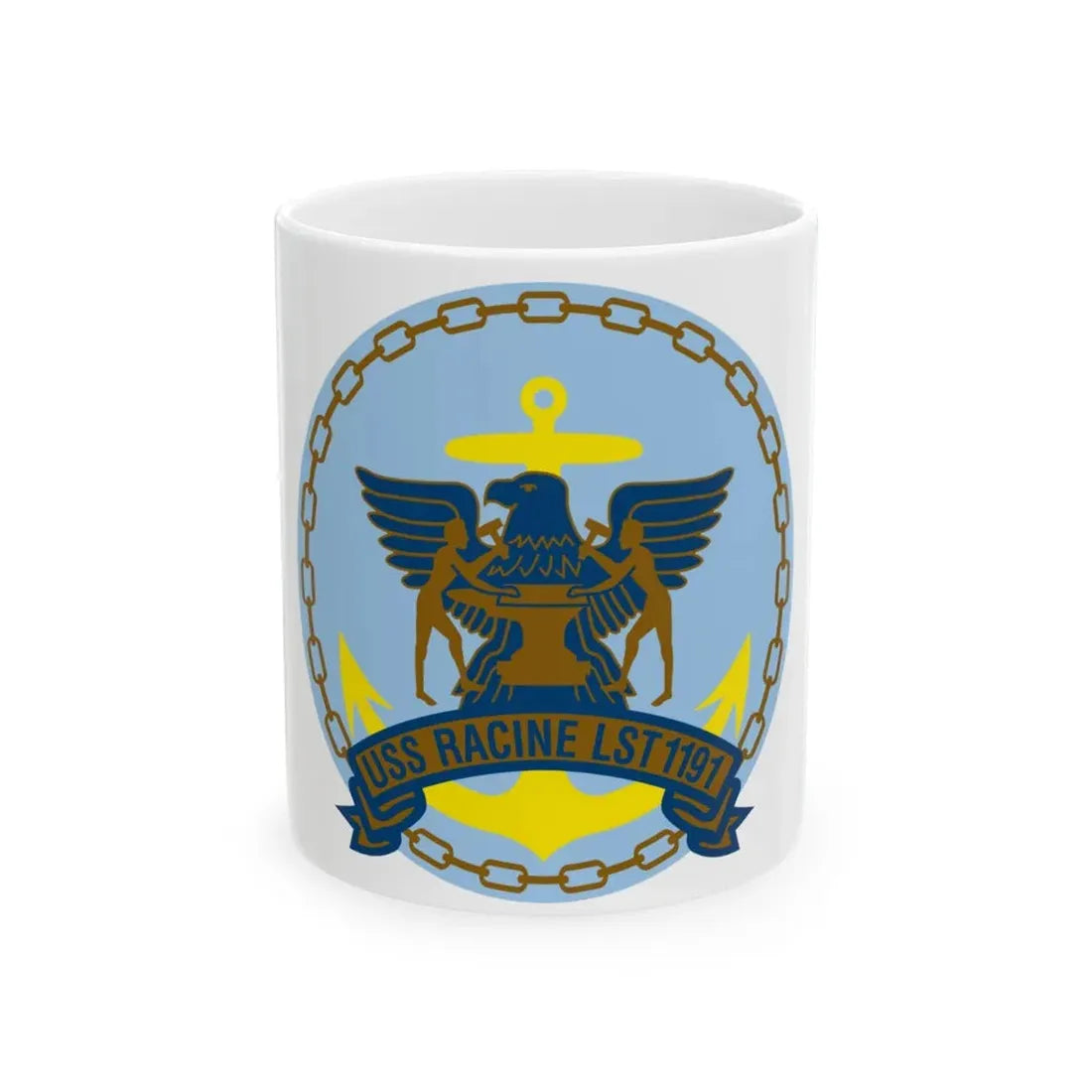 USS Racine LPT 1191 (U.S. Navy) White Coffee Mug 11oz - Go Mug Yourself