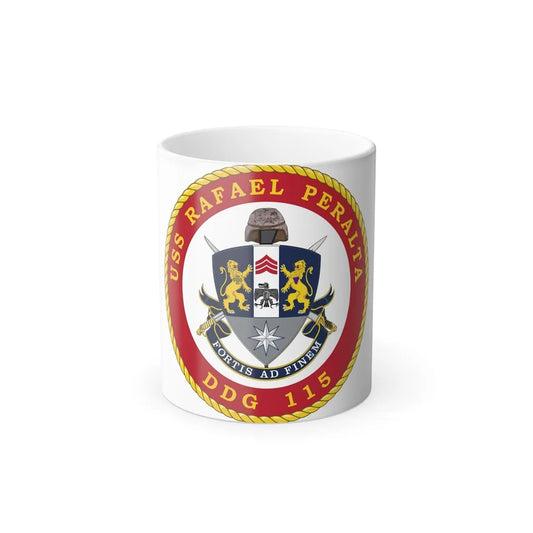 USS Rafael Peralta DDG 115 (U.S. Navy) Color Changing Mug 11oz-11oz-Go Mug Yourself