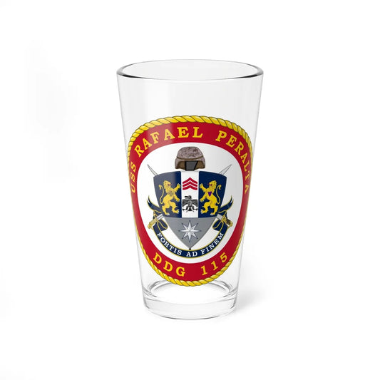 USS Rafael Peralta DDG 115 (U.S. Navy) Pint Glass 16oz-16oz-Go Mug Yourself