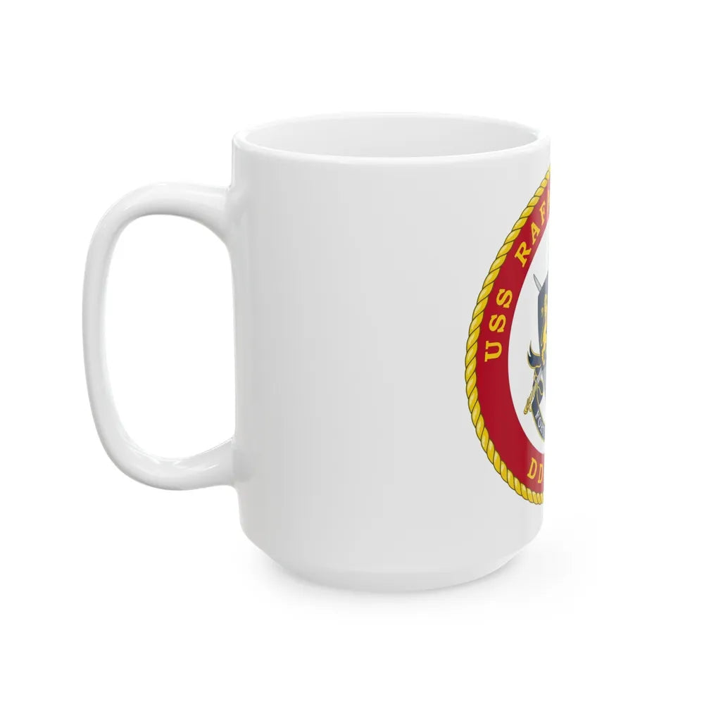 USS Rafael Peralta DDG 115 (U.S. Navy) White Coffee Mug-Go Mug Yourself