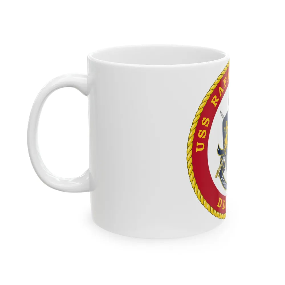 USS Rafael Peralta DDG 115 (U.S. Navy) White Coffee Mug-Go Mug Yourself