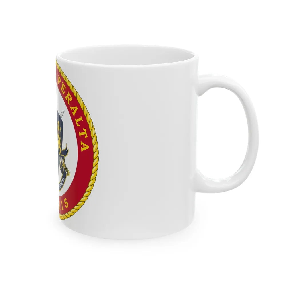 USS Rafael Peralta DDG 115 (U.S. Navy) White Coffee Mug-Go Mug Yourself