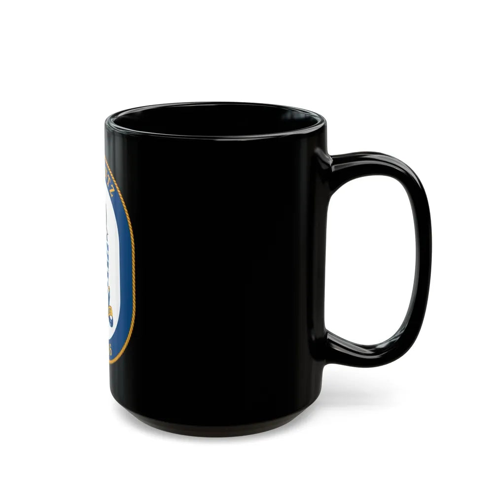 USS Rentz FFG 46 (U.S. Navy) Black Coffee Mug-Go Mug Yourself