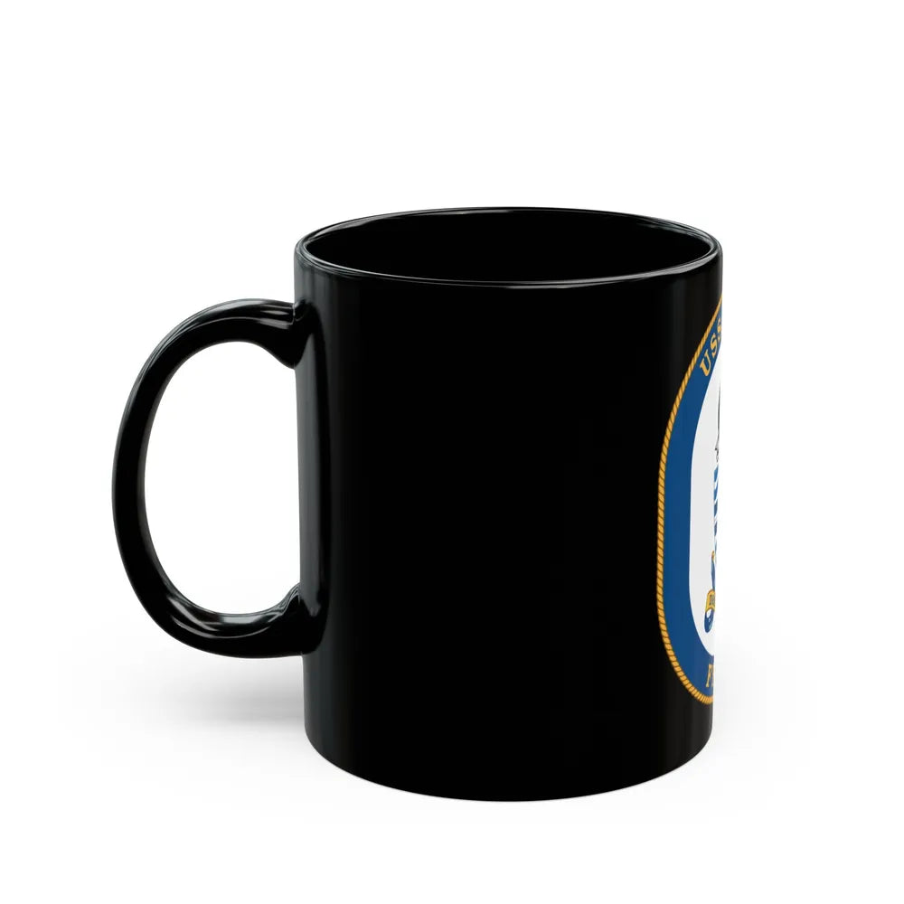 USS Rentz FFG 46 (U.S. Navy) Black Coffee Mug-Go Mug Yourself