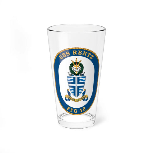 USS Rentz FFG 46 (U.S. Navy) Pint Glass 16oz-16oz-Go Mug Yourself