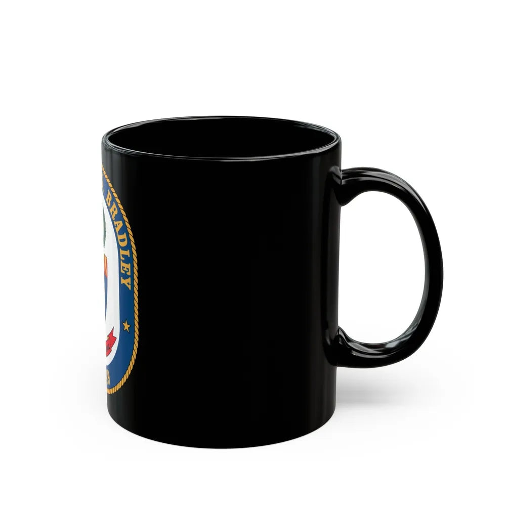 USS Robert G Bradley FF 49 (U.S. Navy) Black Coffee Mug-Go Mug Yourself