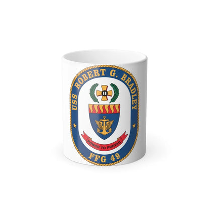 USS Robert G Bradley FF 49 (U.S. Navy) Color Changing Mug 11oz-11oz-Go Mug Yourself