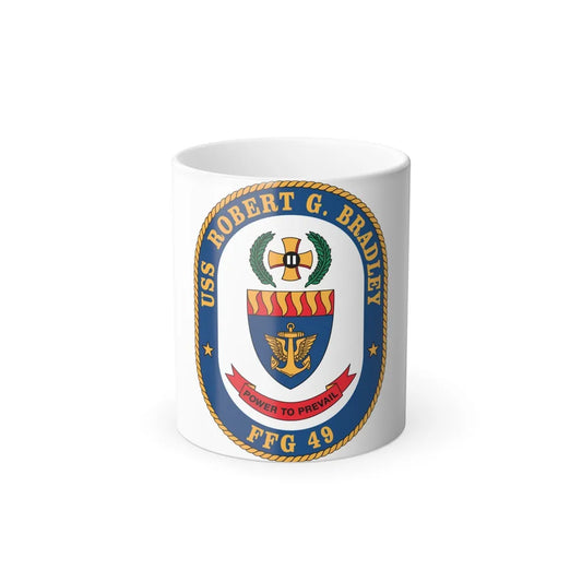 USS Robert G Bradley FF 49 (U.S. Navy) Color Changing Mug 11oz-11oz-Go Mug Yourself