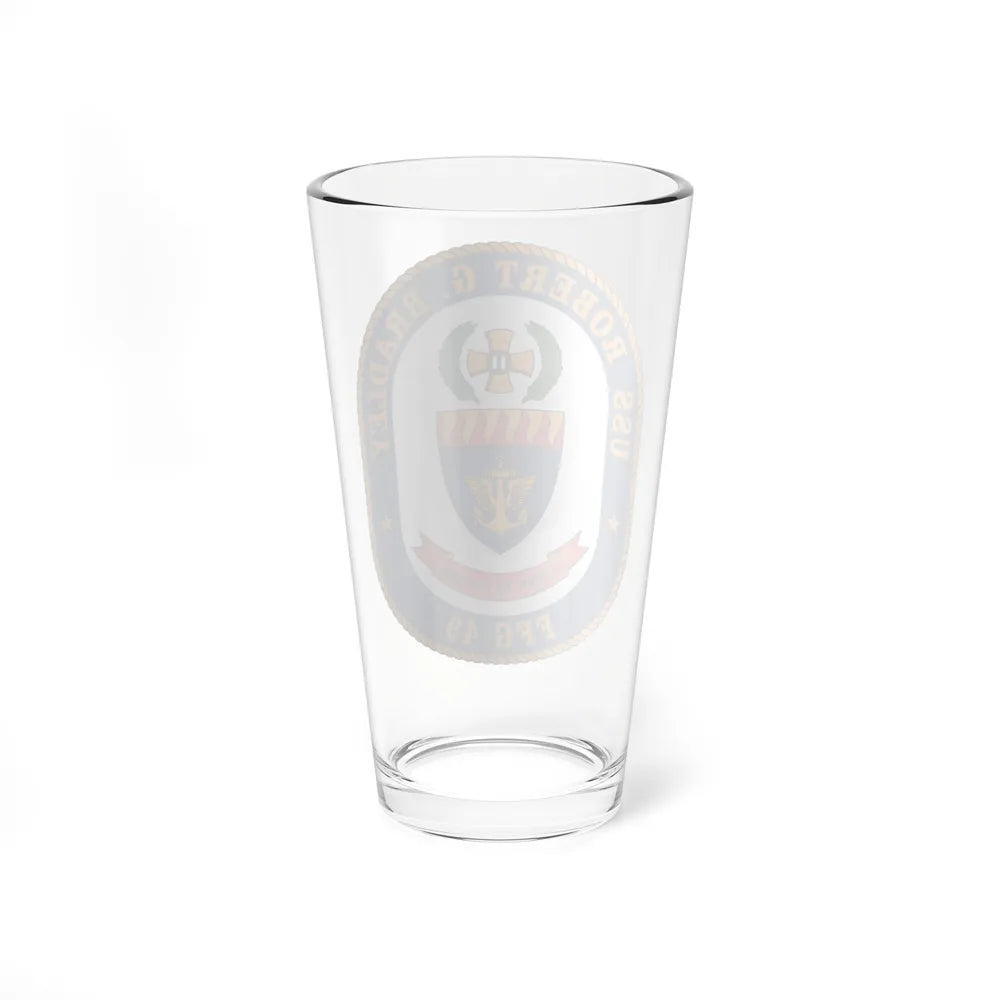 USS Robert G Bradley FF 49 (U.S. Navy) Pint Glass 16oz-Go Mug Yourself