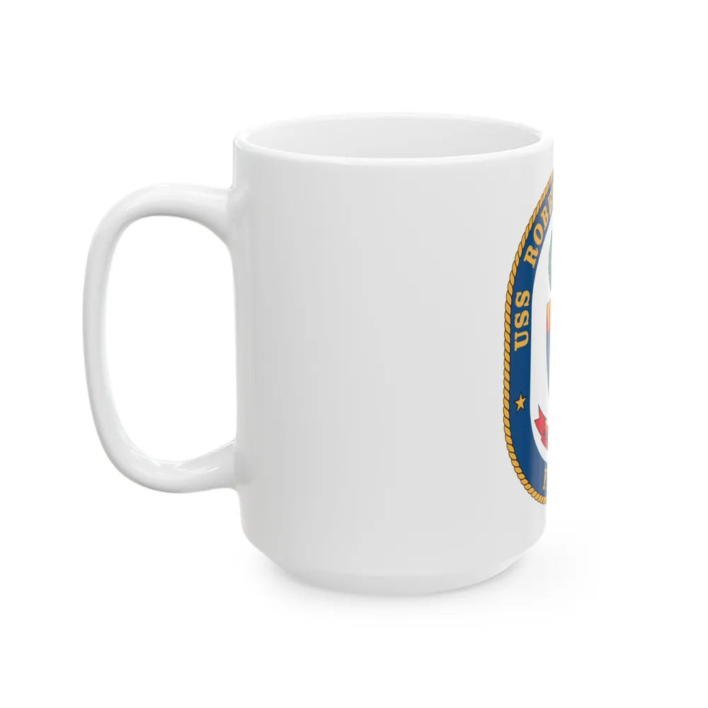 USS Robert G Bradley FF 49 (U.S. Navy) White Coffee Mug-Go Mug Yourself