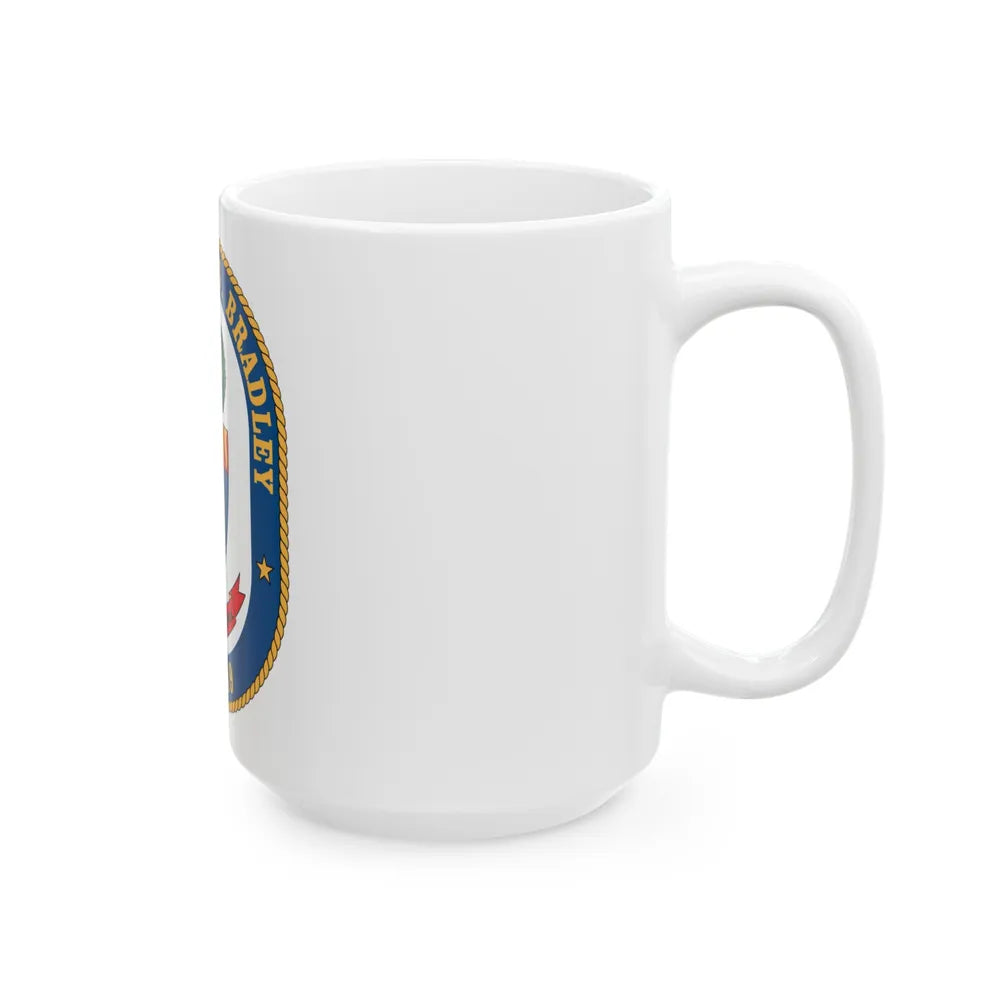 USS Robert G Bradley FF 49 (U.S. Navy) White Coffee Mug-Go Mug Yourself