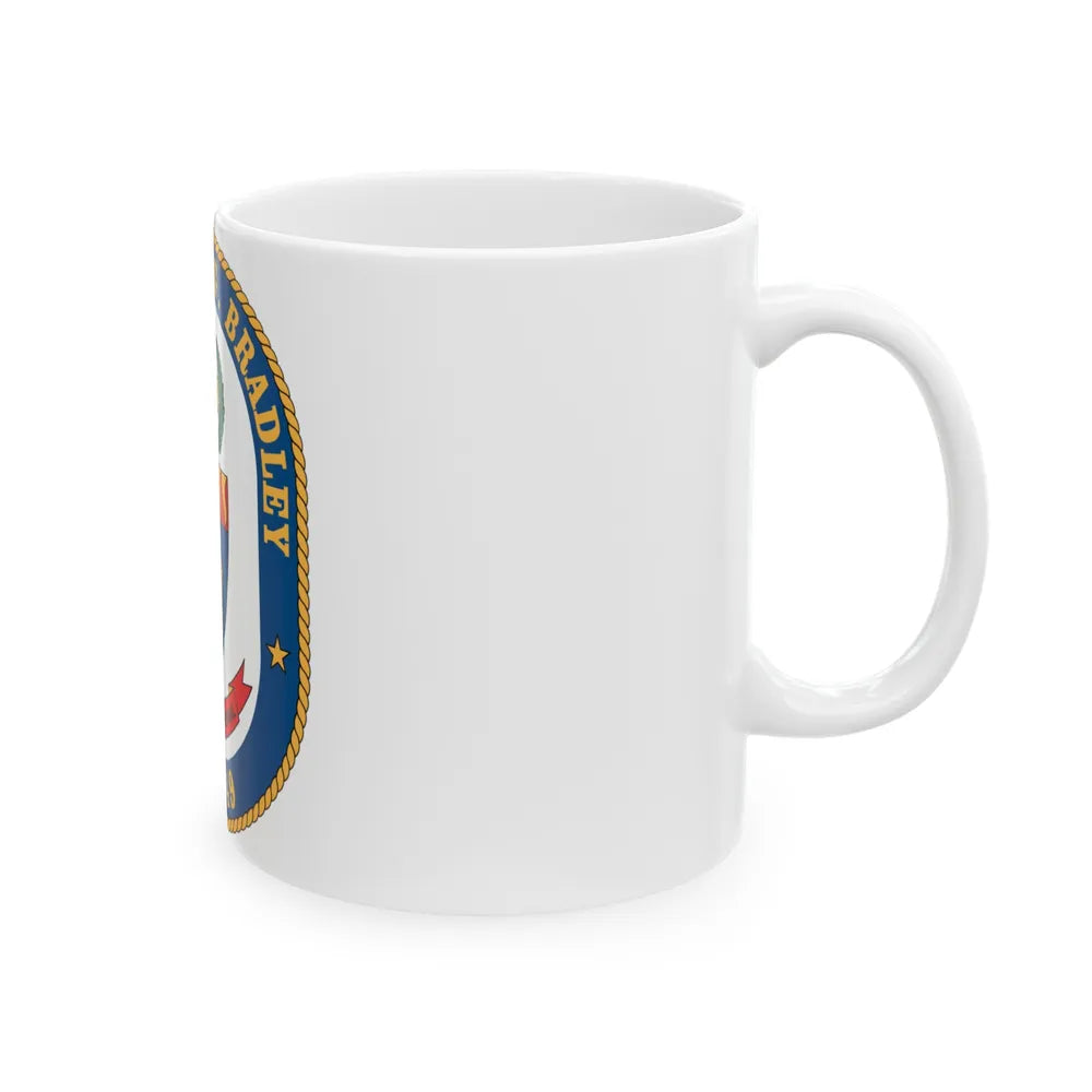 USS Robert G Bradley FF 49 (U.S. Navy) White Coffee Mug-Go Mug Yourself