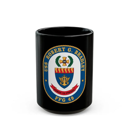 USS Robert G Bradley FF 49 (U.S. Navy) Black Coffee Mug 15oz - Go Mug Yourself