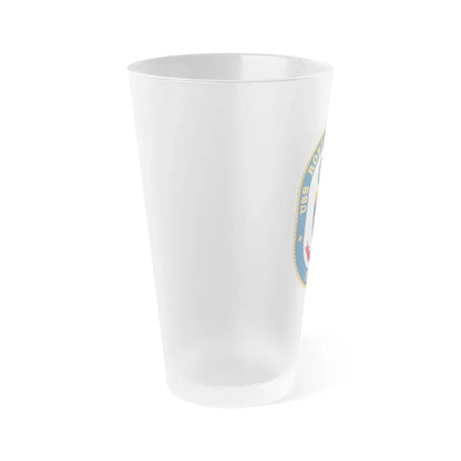 USS Robert G Bradley FF 49 (U.S. Navy) Frosted Pint Glass 16oz - Go Mug Yourself