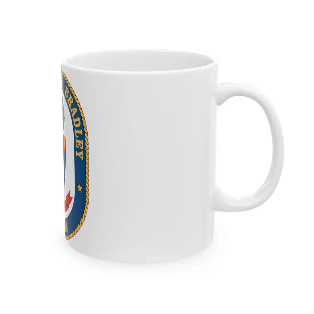 USS Robert G Bradley FF 49 (U.S. Navy) White Coffee Mug - Go Mug Yourself