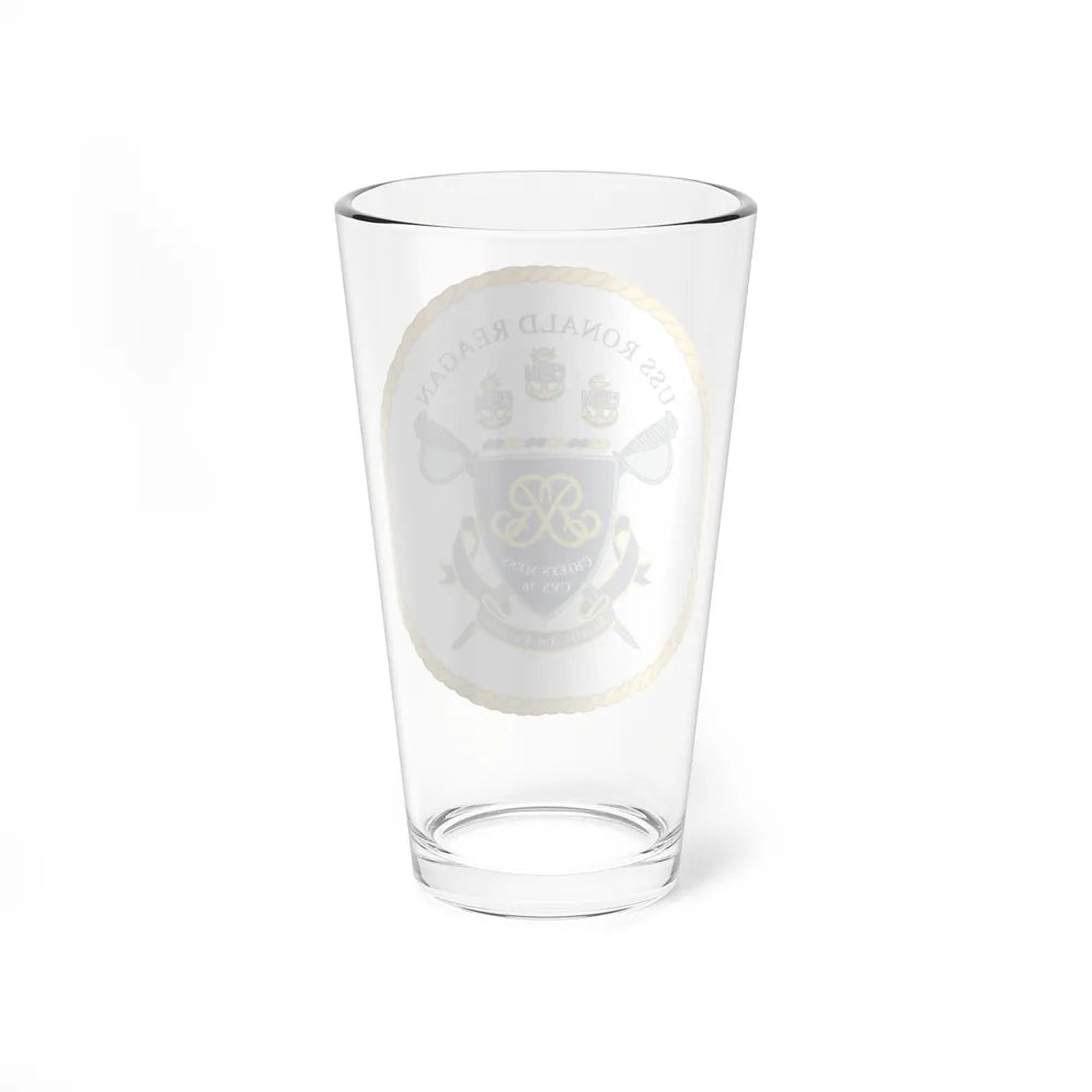 USS Ronald Reagan CVN 76 Chief (U.S. Navy) Pint Glass 16oz-Go Mug Yourself