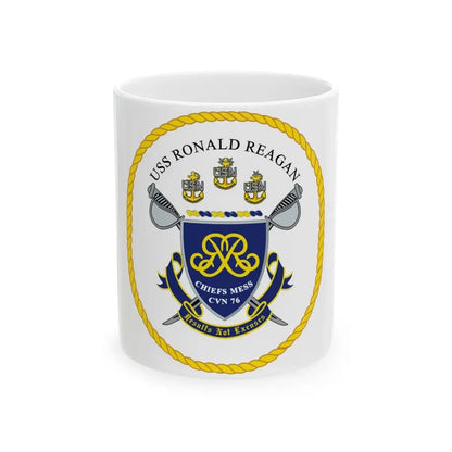 USS Ronald Reagan CVN 76 Chief (U.S. Navy) White Coffee Mug 11oz - Go Mug Yourself