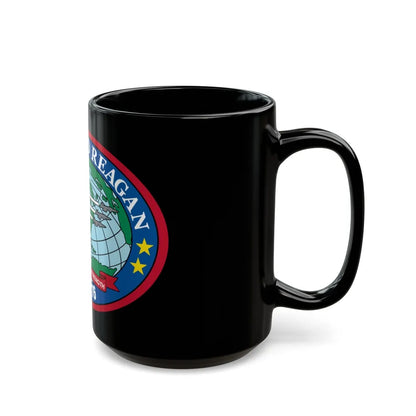 USS Ronald Reagan CVN 76 (U.S. Navy) Black Coffee Mug-Go Mug Yourself