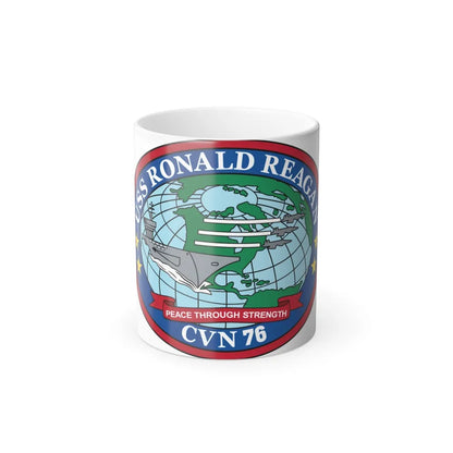 USS Ronald Reagan CVN 76 (U.S. Navy) Color Changing Mug 11oz-11oz-Go Mug Yourself