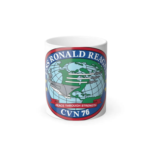 USS Ronald Reagan CVN 76 (U.S. Navy) Color Changing Mug 11oz-11oz-Go Mug Yourself