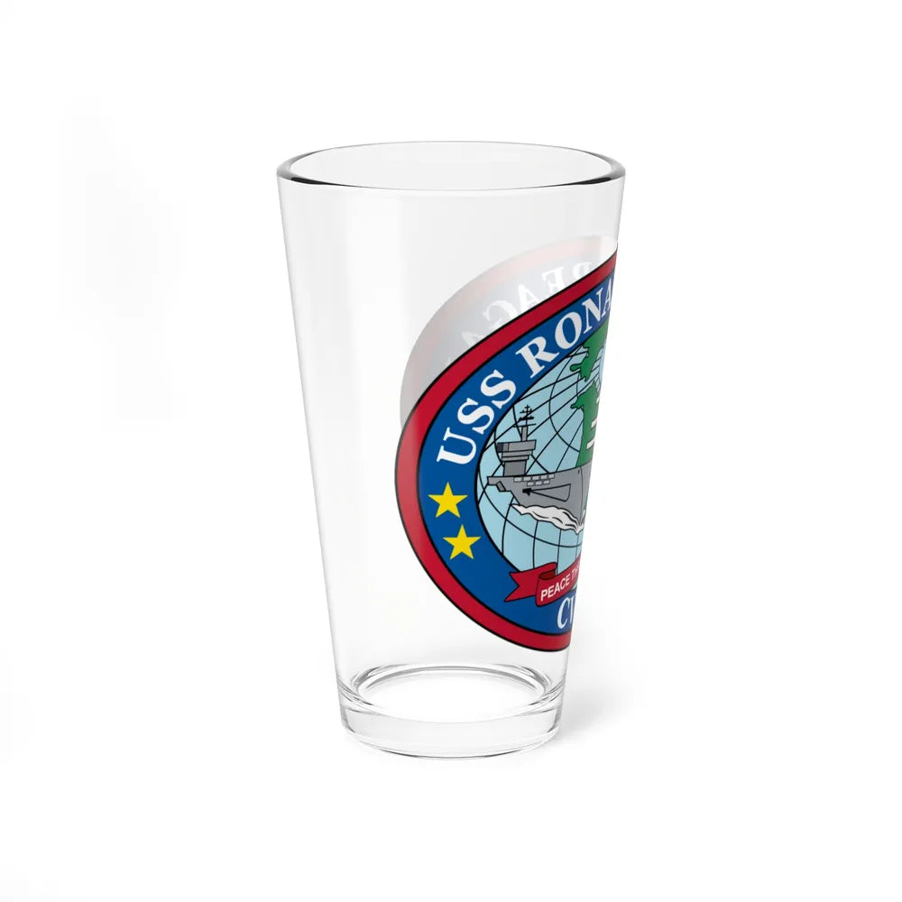 USS Ronald Reagan CVN 76 (U.S. Navy) Pint Glass 16oz-Go Mug Yourself