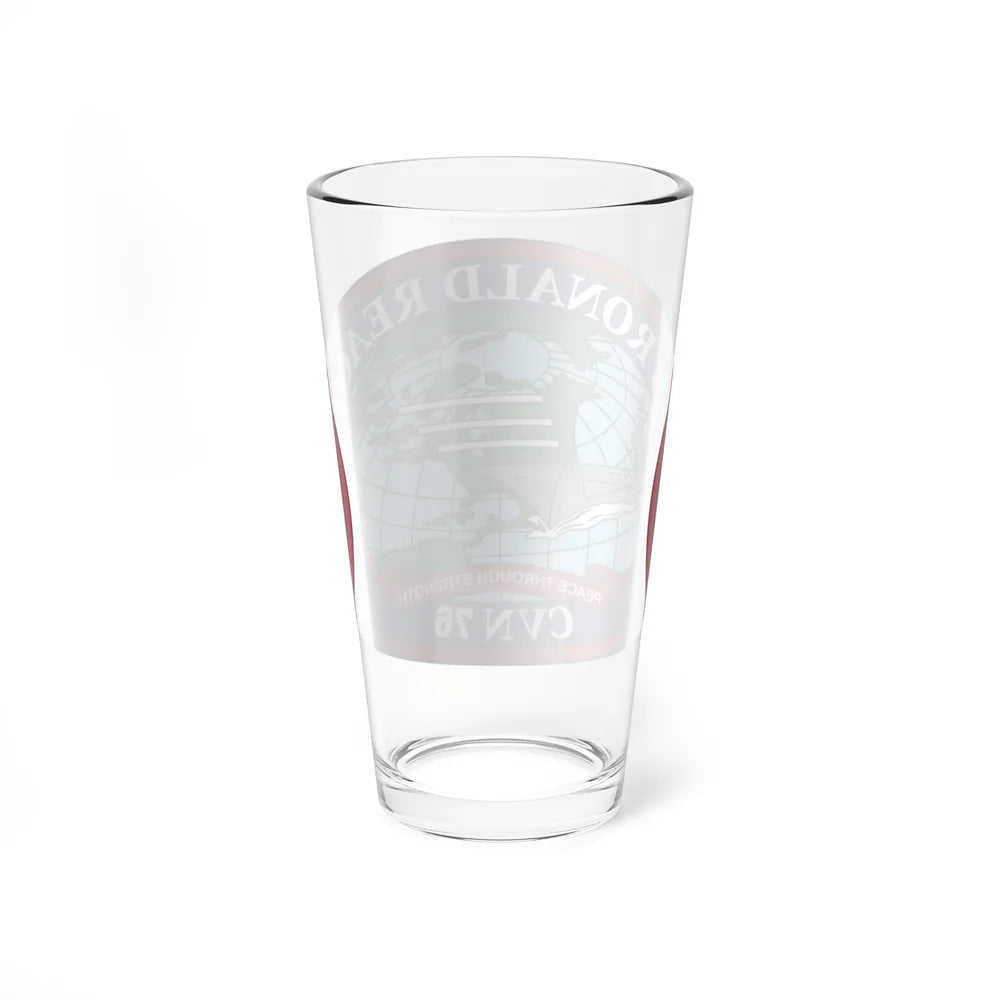 USS Ronald Reagan CVN 76 (U.S. Navy) Pint Glass 16oz-Go Mug Yourself