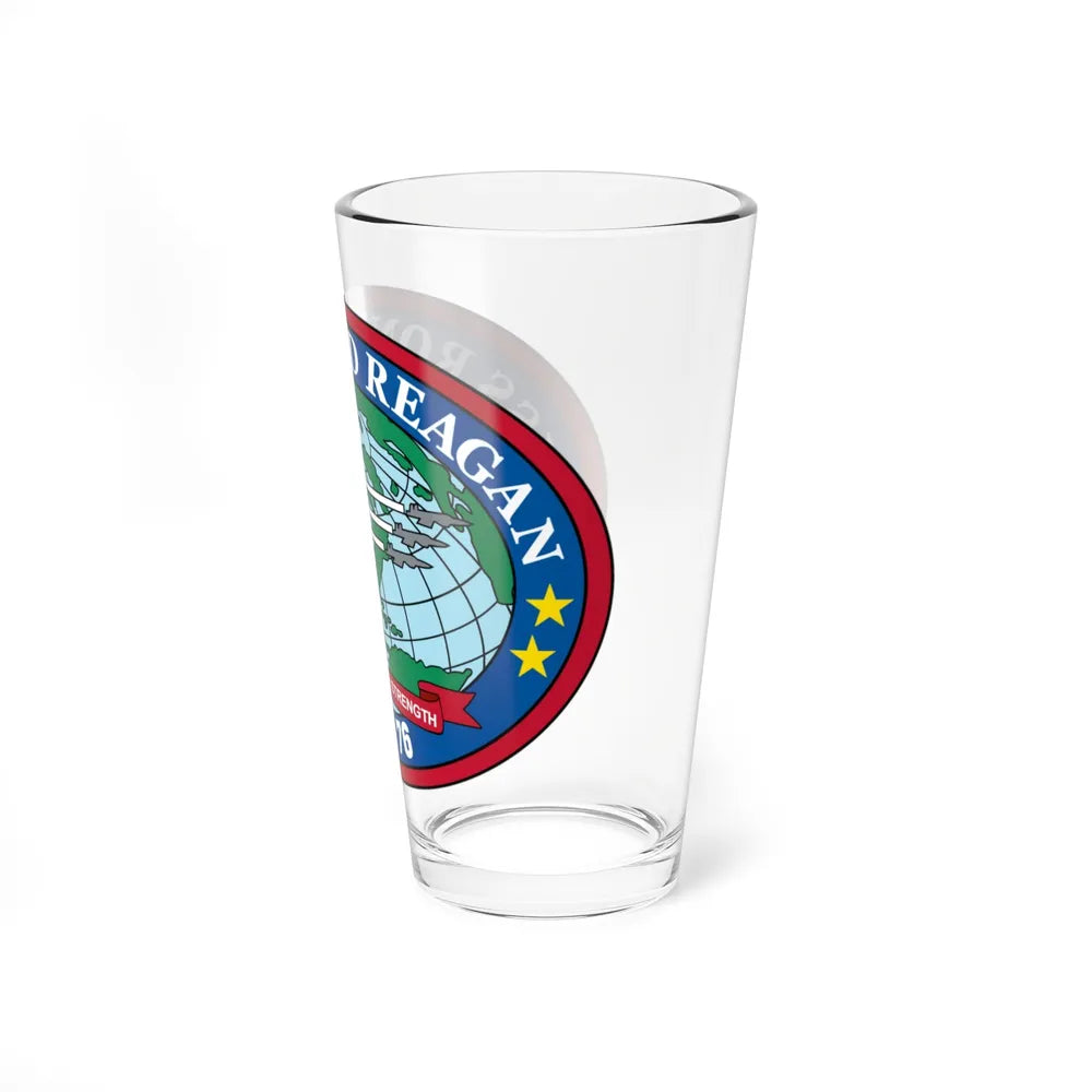 USS Ronald Reagan CVN 76 (U.S. Navy) Pint Glass 16oz-Go Mug Yourself