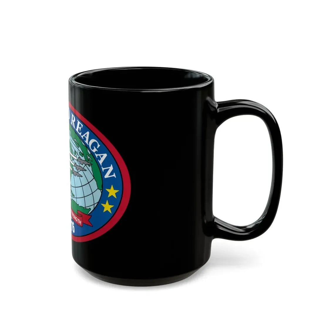 USS Ronald Reagan CVN 76 (U.S. Navy) Black Coffee Mug - Go Mug Yourself