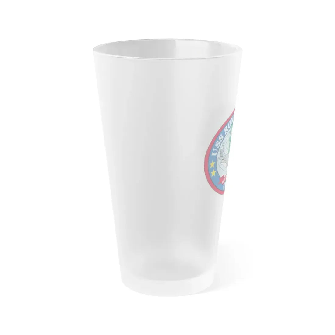 USS Ronald Reagan CVN 76 (U.S. Navy) Frosted Pint Glass 16oz - Go Mug Yourself