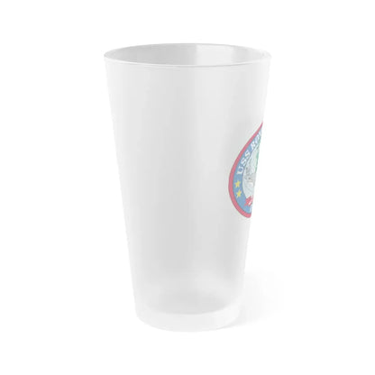 USS Ronald Reagan CVN 76 (U.S. Navy) Frosted Pint Glass 16oz - Go Mug Yourself
