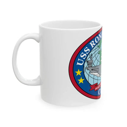 USS Ronald Reagan CVN 76 (U.S. Navy) White Coffee Mug - Go Mug Yourself