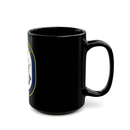 USS Russell DDG 59 Crest (U.S. Navy) Black Coffee Mug - Go Mug Yourself