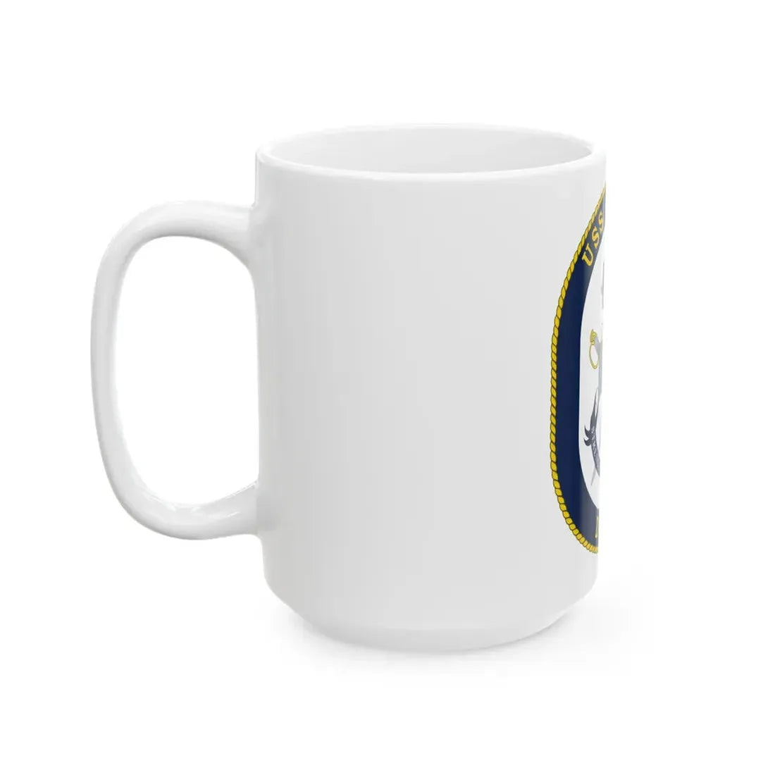 USS Russell DDG 59 Crest (U.S. Navy) White Coffee Mug - Go Mug Yourself