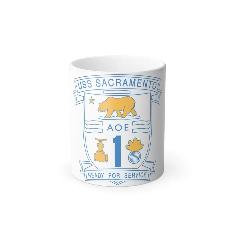 USS Sacramento Ready For Service (U.S. Navy) Color Changing Mug 11oz-11oz-Go Mug Yourself