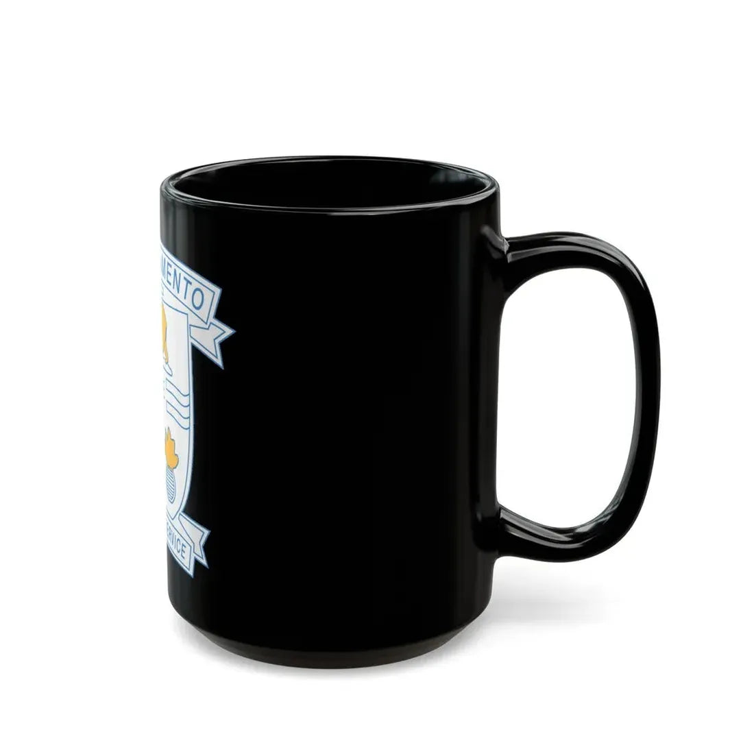 USS Sacramento Ready For Service (U.S. Navy) Black Coffee Mug - Go Mug Yourself