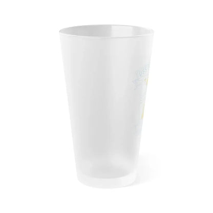 USS Sacramento Ready For Service (U.S. Navy) Frosted Pint Glass 16oz - Go Mug Yourself