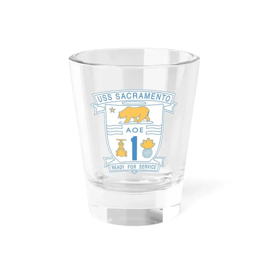 USS Sacramento Ready For Service (U.S. Navy) Shot Glass 1.5oz 1.5oz - Go Mug Yourself