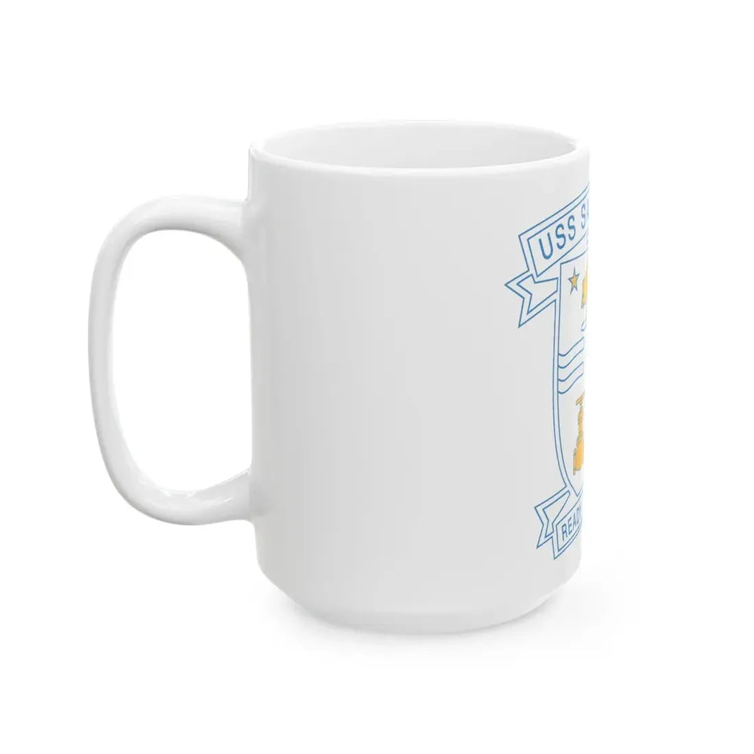USS Sacramento Ready For Service (U.S. Navy) White Coffee Mug - Go Mug Yourself