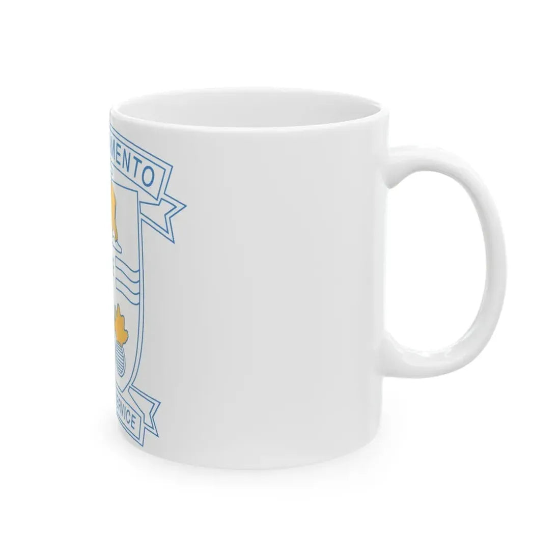 USS Sacramento Ready For Service (U.S. Navy) White Coffee Mug - Go Mug Yourself