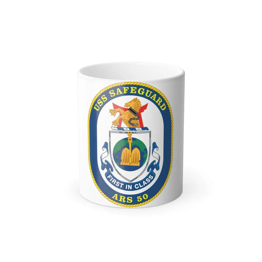 USS Safeguard ARS 50 (U.S. Navy) Color Changing Mug 11oz-11oz-Go Mug Yourself