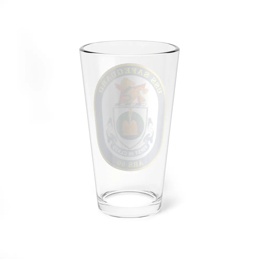 USS Safeguard ARS 50 (U.S. Navy) Pint Glass 16oz-Go Mug Yourself