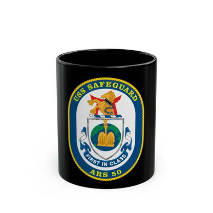 USS Safeguard ARS 50 (U.S. Navy) Black Coffee Mug - Go Mug Yourself